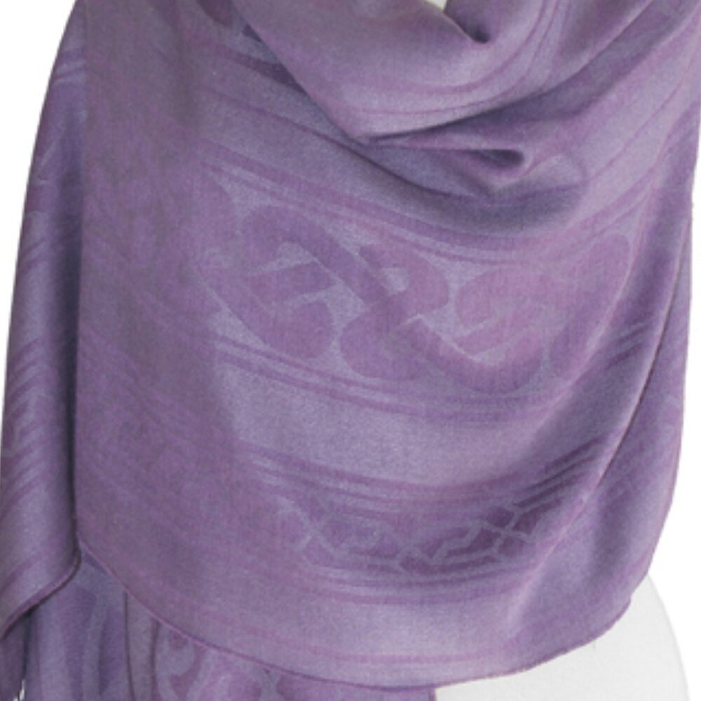 Twisted Rib Patterns Shawl. Made in Peru - Picture 3 of 5